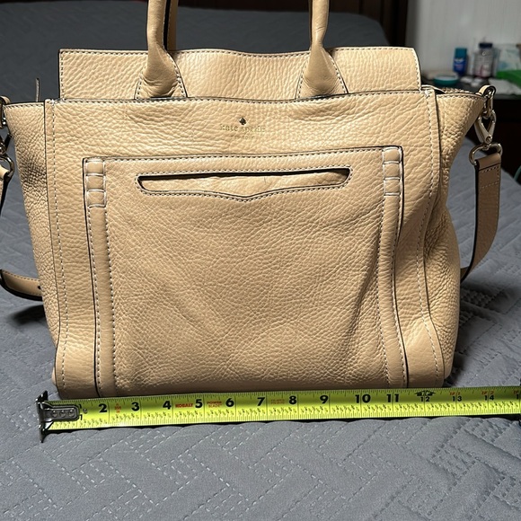 Kate Spade Claremont Drive Marcella Cashew Tan Satchel Handbag, GUC - Picture 14 of 16
